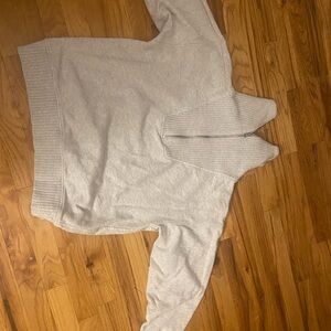 Aerie Gray Cowl Neck Sweater Knit Cozy